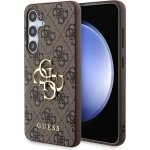 Guess PU 4G Metal Logo Samsung Galaxy S24 hnědé – Sleviste.cz