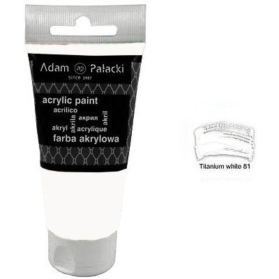 Akrylová barva Adam Palacki 75 ml Titanium White