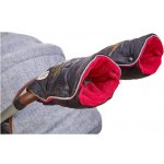 Little Angel rukavice prošev Mazlík černá kytky-růžová – Zboží Dáma