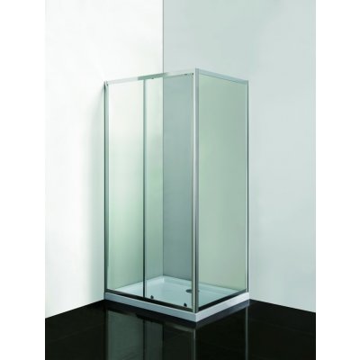 Hopa Obdélníkový sprchový kout 100x80 cm, posuvné, s vaničkou, Chrom / Transparent, OLOBD10080CC1 – Sleviste.cz