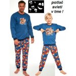 Cornette 456/174 Pumpkin pánské pyžamo dlouhé modré – Zboží Dáma