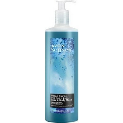 Avon sprchový gel na tělo a vlasy s vůní moře a máty 720 ml