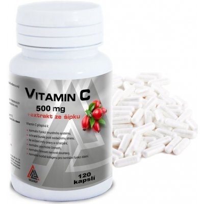 Vitamín C VALKNUT 500 mg + extrakt ze šípků 60 kapslí – Hledejceny.cz