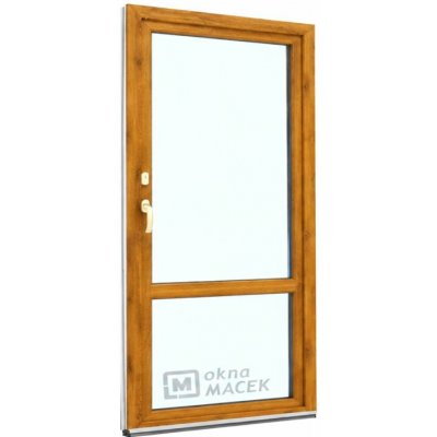 Kömmerling balkonové dveře 70 AD OS s příčkou pravé winchester/bílá 90 x 220 cm oboustranná klika + FAB + hliníkový práh – Hledejceny.cz