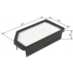 Vzduchový filtr BOSCH F 026 400 414 (F026400414) – Hledejceny.cz