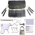 LockPick sada planžet 30v1 s trénovacím zámkem + LockPick GUN ML0002 – Zboží Mobilmania