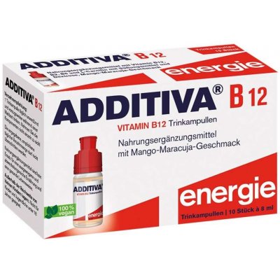 Additiva B12 Shots Energie ampule k pití 10 x 8 ml – Hledejceny.cz