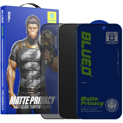 Blueo Anti-Peep Privacy sklo iPhone 15 Pro matná černá 162463 – Zboží Živě