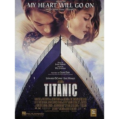 Celine Dion My Heart Will Go On Love Theme From Titanic noty na klavír, zpěv akordy na kytaru