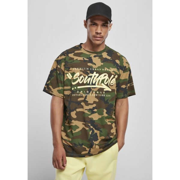 Pánské tričko Southpole Short Sleeve Tee korean camo