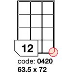 Rayfilm R0100.0420A samolepící 63,5x72mm bílé 100 listů – Zboží Dáma