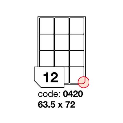 Rayfilm R0100.0420A samolepící 63,5x72mm bílé 100 listů – Zboží Dáma