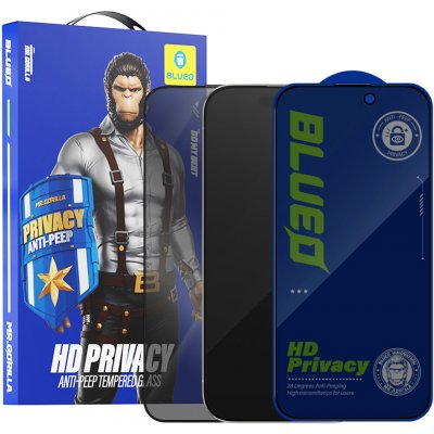 Blueo Anti-Peep Privacy sklo s aplikátorem Pro iPhone 17 Air černé 163481 – Zboží Živě