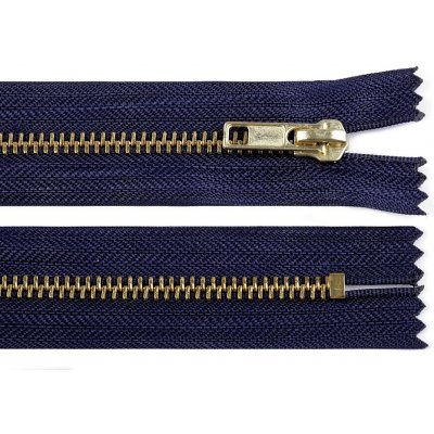 Kovový zip šíře 6 mm délka 12 cm 330 modrá tmavá – Hledejceny.cz