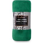 Carbotex Supersoft fleecová deka CORAL zelená – Zboží Mobilmania
