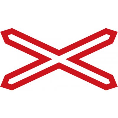 Výstražný kříž pro železniční přejezd jednokolejný - A32a – Zbozi.Blesk.cz