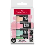 Faber-Castell 154214 Zvýrazňovače Short TXTLNR Pastel 4 ks – Hledejceny.cz