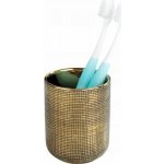 Wenko kelímek na zubní kartáčky Rivara zlatá – Zboží Dáma