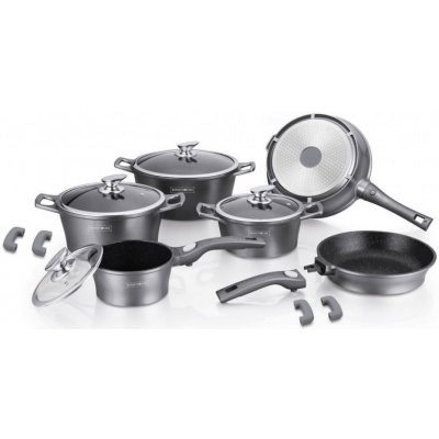 14-dílná sada hrnců Royalty Line Silver šedá – Sleviste.cz
