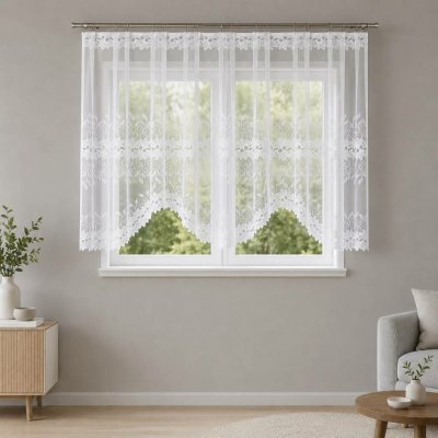 Dekorační oblouková krátká záclona na žabky BASTIA 320x140 cm MyBestHome – Hledejceny.cz