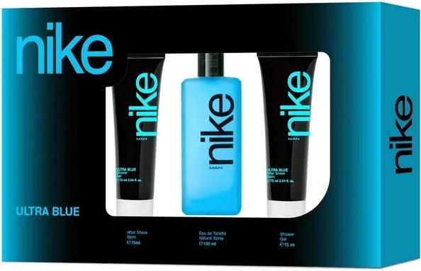 Nike Ultra Blue Men Set - EDT 100 ml + sprchový gel 75 ml + balzám po holení 75 ml dárková sada