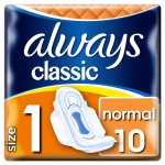 Always Classic Normal hygienické vložky s křidélky 10 ks – Zboží Dáma