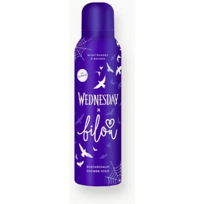 Bilou x Wednesday sprchová pěna Nightshades & Ravens 200 ml – Zbozi.Blesk.cz