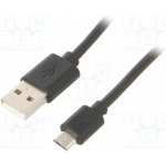 Goobay 72227 USB 2.0, USB A vidlice, USB B, micro vidlice, niklovaný, 1m – Zboží Živě
