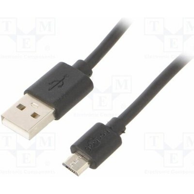 Goobay 72227 USB 2.0, USB A vidlice, USB B, micro vidlice, niklovaný, 1m – Zboží Živě