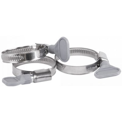 Stahovací páska nerezová s motýlkem(šedý) 40-60mm – Sleviste.cz