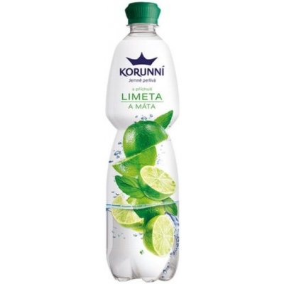 Korunní Limeta a máta jemně perlivá 750 ml