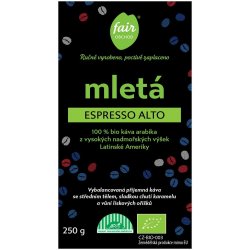 Fairobchod Bio mletá Espresso Alto 250 g