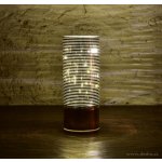 Skleněný svícen Vaše Dedra s LED osvětlením, 20 cm – Hledejceny.cz