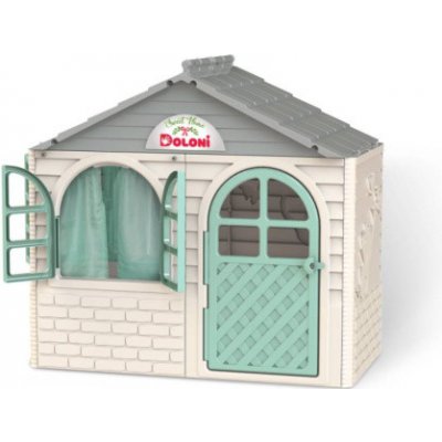 Doloni zahradní domeček šedo-bílo-zelený 147461 – Zboží Mobilmania