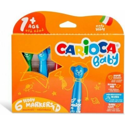 CARIOCA dětské fixy Baby Teddy 6 ks