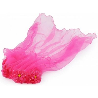 Stoklasa Závoj čelenka s květy růžový – Sleviste.cz