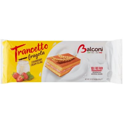 Balconi Trancetto s jogurtovo jahodovou náplní 10 x 28 g