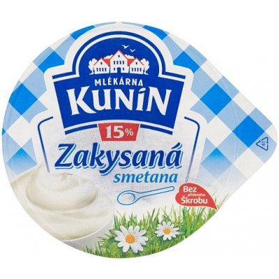 Mlékárna Kunín Zakysaná smetana 15% 190 g – Zboží Dáma Mlékárna Kunín Zakysaná smetana 15% 190 g – Zboží Dáma