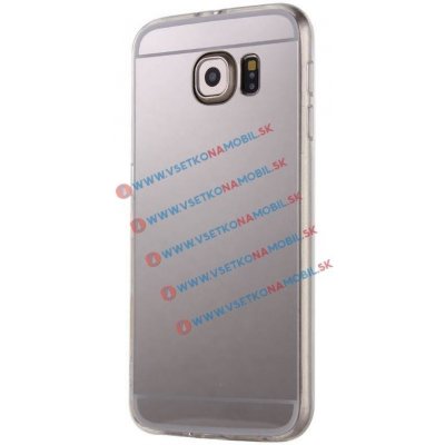 Pouzdro VSECHNONAMOBIL Zrcadlový silikonový obal Samsung Galaxy S7 Edge stříbrný 951 – Zboží Mobilmania