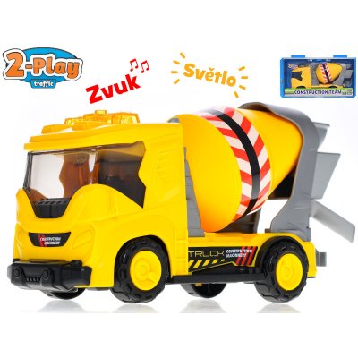 Mikro trading 2-Play Traffic - Auto stavební míchačka - 22 cm - se světlem a zvukem – Zboží Mobilmania