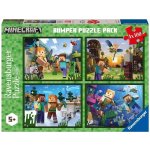 RAVENSBURGER Minecraft 4x100 dílků – Zboží Mobilmania