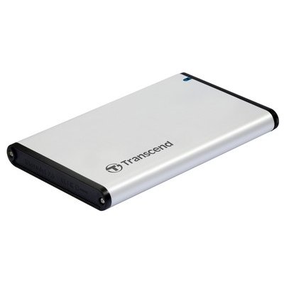 Transcend StoreJet 25S3 externí rámeček pro 2.5" HDD/SSD, SATA III, USB 3.0, celohliníkový, stříbrný, TS0GSJ25S3