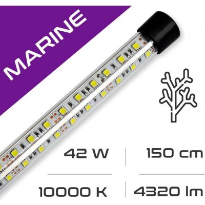 Aquastel LED osvětlení Glass Marine 42 W, 150 cm, 10000K