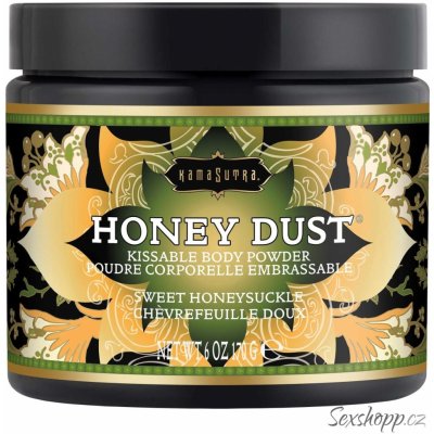 KamaSutra Honey Dust Sweet Honeysuckle Slíbatelný tělový pudr 170 g – Zbozi.Blesk.cz