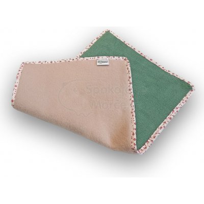 SpokojenéMorče MINI fleecová podložka pudr/mint 48 x 28 cm – Hledejceny.cz