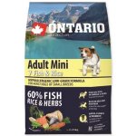 Ontario Adult Mini 7 Fish & Rice 2,25 kg – Hledejceny.cz