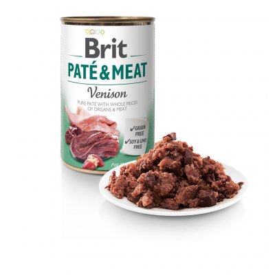 Brit Paté & Meat Venison 0,8 kg – Hledejceny.cz