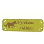 Naše galanterie Obdélník zelená koženka koník – Zboží Dáma