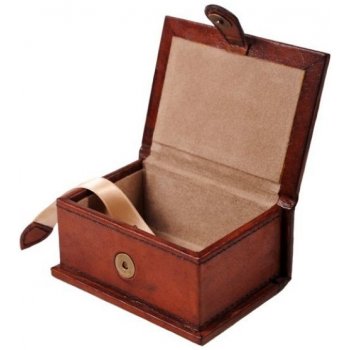 Balmuir kožená krabička na vizitky William cognac