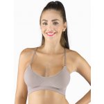 Gina Výhodné balení 5 kusů s vycpávkami 07020P šedohnědá – Zboží Dáma